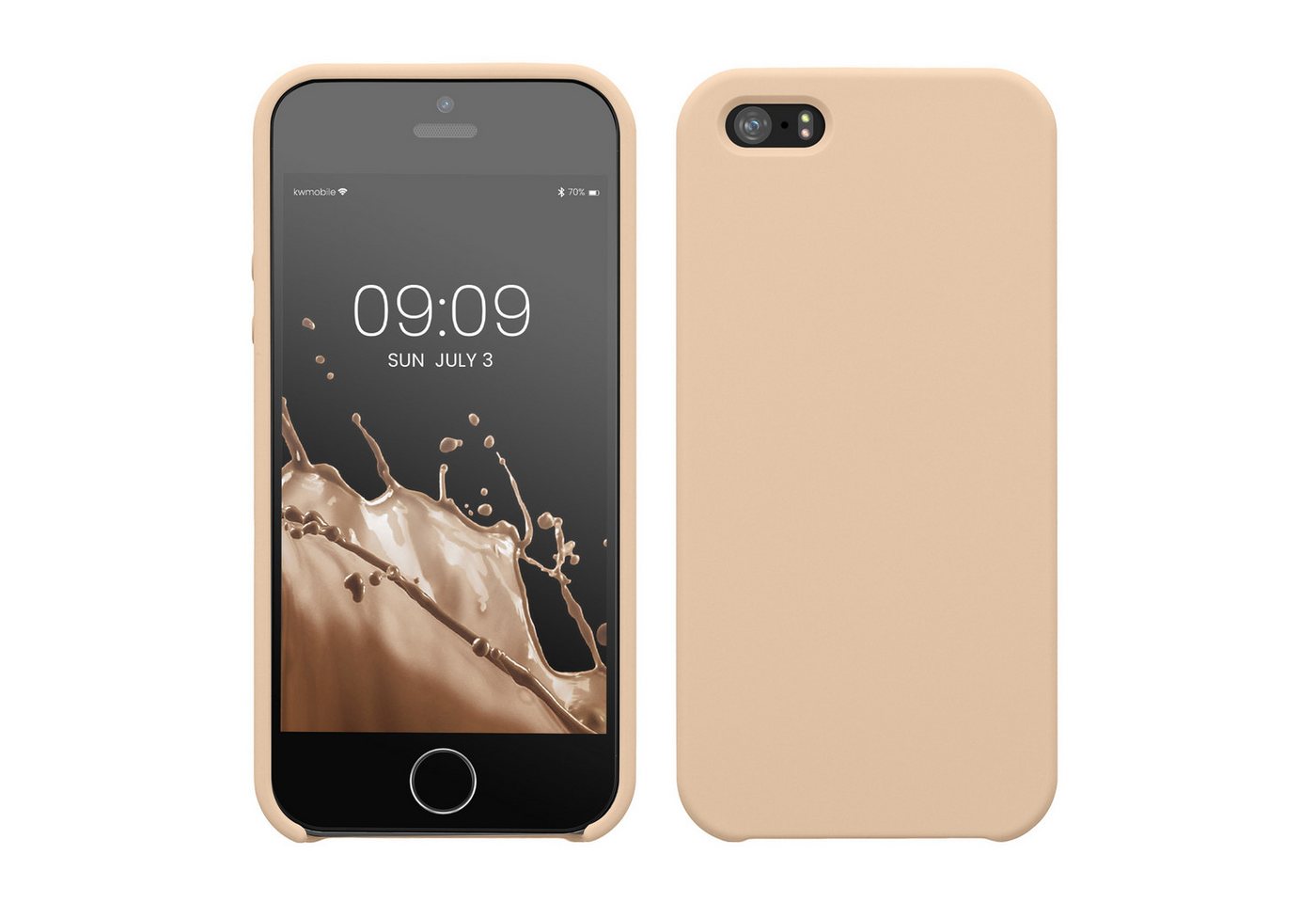 kwmobile Handyhülle Hülle für Apple iPhone SE (1.Gen 2016) / 5 / 5S, Hülle Silikon gummiert - Handyhülle - Handy Case Cover von kwmobile