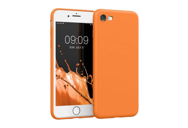 kwmobile Handyhülle Hülle für Apple iPhone SE / 8 / 7, Backcover Silikon - Soft Handyhülle - Handy Case in Fruity Orange von kwmobile