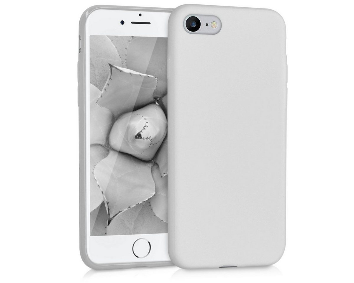 kwmobile Handyhülle Hülle für Apple iPhone SE / 8 / 7, Backcover Silikon - Soft Handyhülle - Handy Case in Hellgrau matt kwmobile Handyhülle Hülle für Apple iPhone SE / 8 / 7, Backcover Silikon - Soft Handyhülle - Handy Case in Hellgrau matt von kwmobile