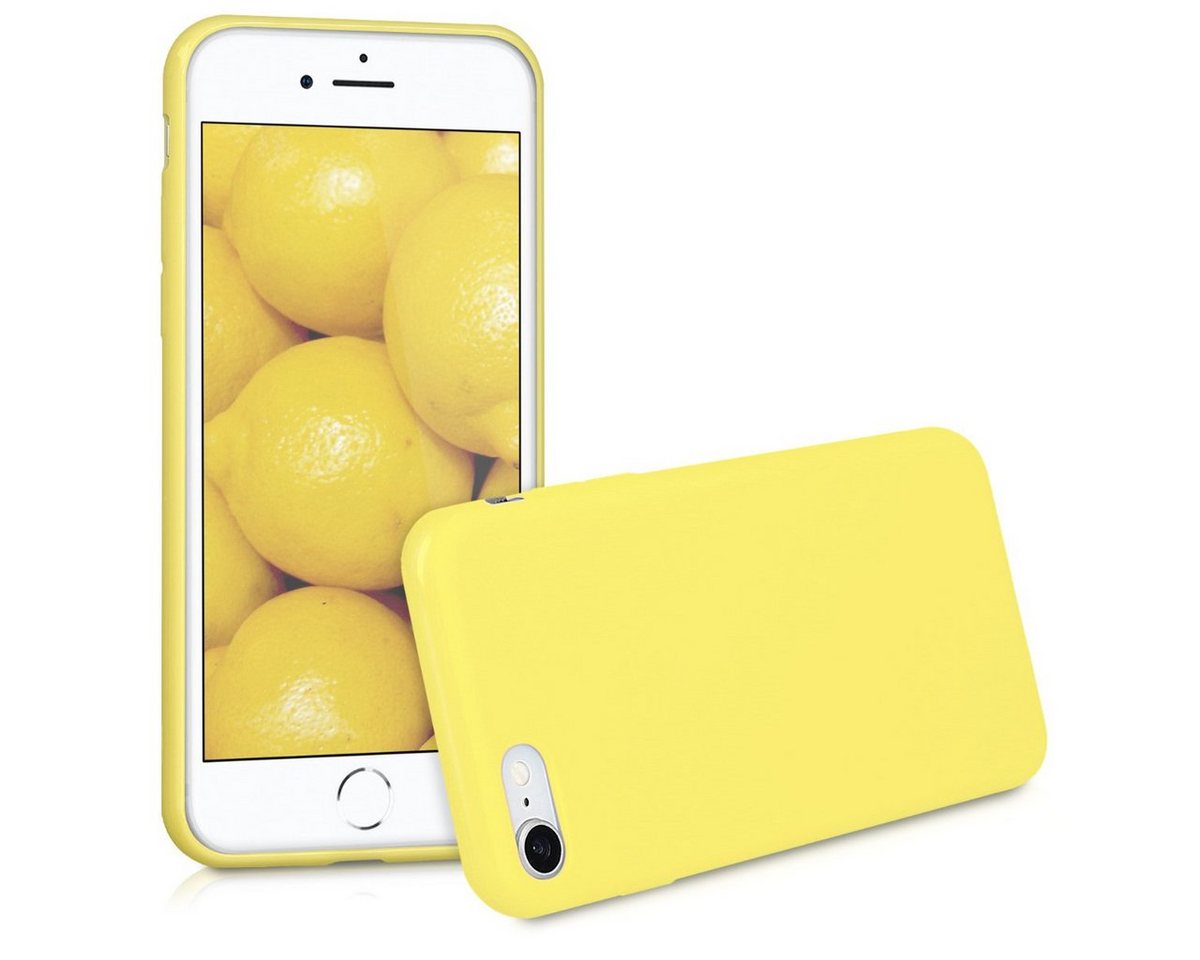 kwmobile Handyhülle Hülle für Apple iPhone SE / 8 / 7, Backcover Silikon - Soft Handyhülle - Handy Case in Gelb matt kwmobile Handyhülle Hülle für Apple iPhone SE / 8 / 7, Backcover Silikon - Soft Handyhülle - Handy Case in Gelb matt von kwmobile