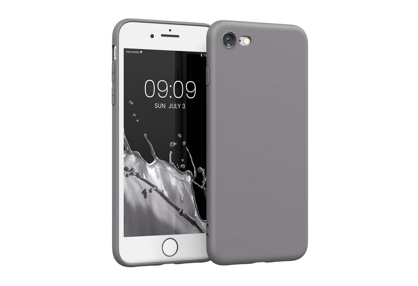kwmobile Handyhülle Hülle für Apple iPhone SE / 8 / 7, Backcover Silikon - Soft Handyhülle - Handy Case in Stone Dust von kwmobile