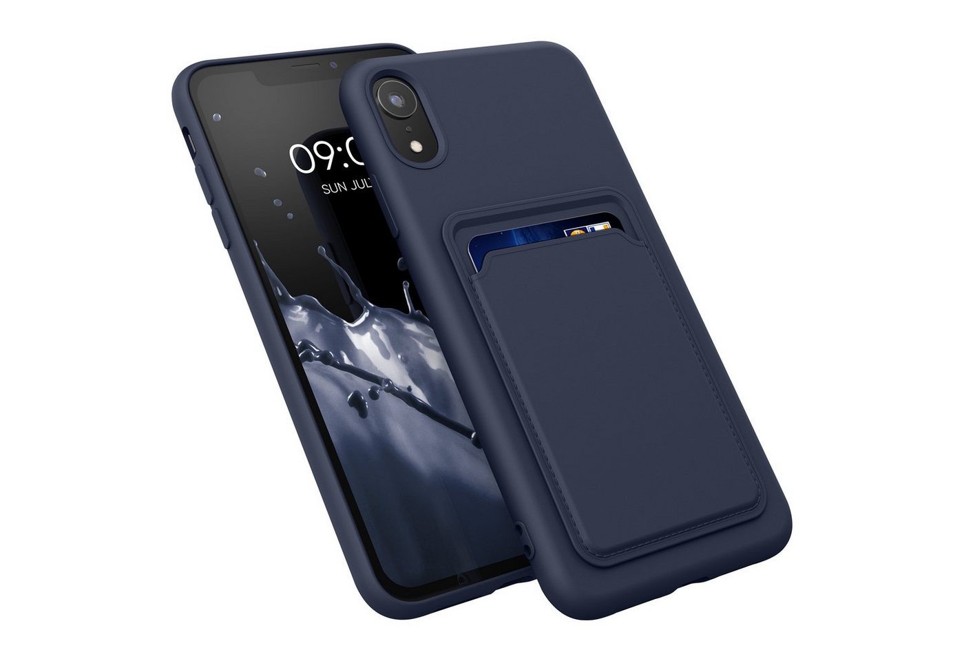 kwmobile Handyhülle Hülle für Apple iPhone XR, Handyhülle mit Fach für Karten - Handy Cover Case von kwmobile
