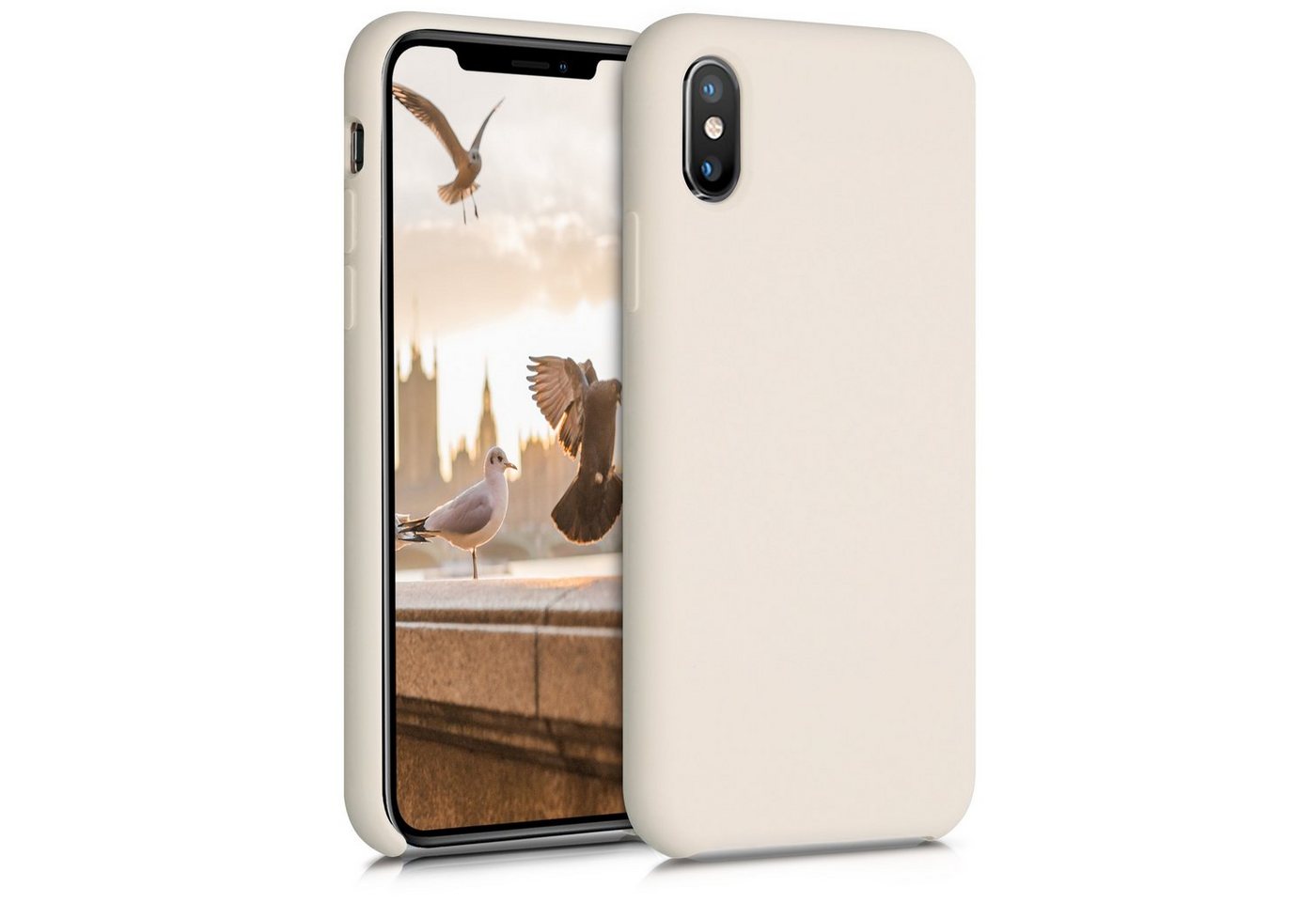 kwmobile Handyhülle Hülle für Apple iPhone XS, Hülle Silikon gummiert - Handyhülle - Handy Case Cover von kwmobile