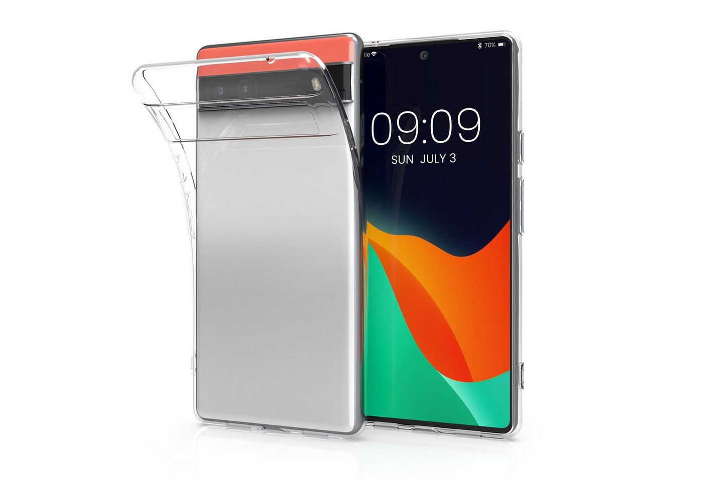 kwmobile Handyhülle Hülle für Google Pixel 6a, Silikon Handyhülle transparent - Handy Case gummiert kwmobile Handyhülle Hülle für Google Pixel 6a, Silikon Handyhülle transparent - Handy Case gummiert von kwmobile