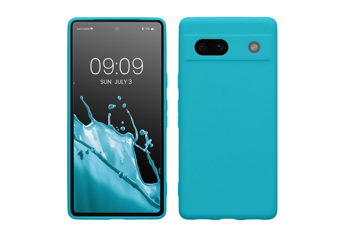 kwmobile Handyhülle Hülle für Google Pixel 7a, Backcover Silikon - Soft Handyhülle - Handy Case in Cool Glacier kwmobile Handyhülle Hülle für Google Pixel 7a, Backcover Silikon - Soft Handyhülle - Handy Case in Cool Glacier von kwmobile