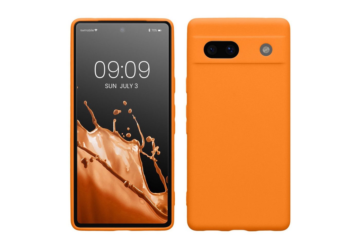 kwmobile Handyhülle Hülle für Google Pixel 7a, Backcover Silikon - Soft Handyhülle - Handy Case in Fruity Orange kwmobile Handyhülle Hülle für Google Pixel 7a, Backcover Silikon - Soft Handyhülle - Handy Case in Fruity Orange von kwmobile