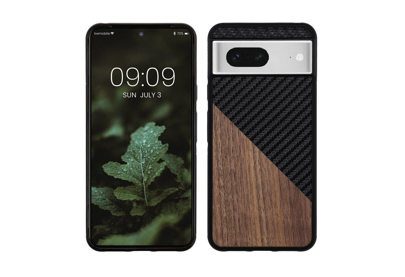 kwmobile Handyhülle Hülle für Google Pixel 8, Holz Handy Schutzcase - Handy Case Schutzhülle - Smartphone Cover kwmobile Handyhülle Hülle für Google Pixel 8, Holz Handy Schutzcase - Handy Case Schutzhülle - Smartphone Cover von kwmobile