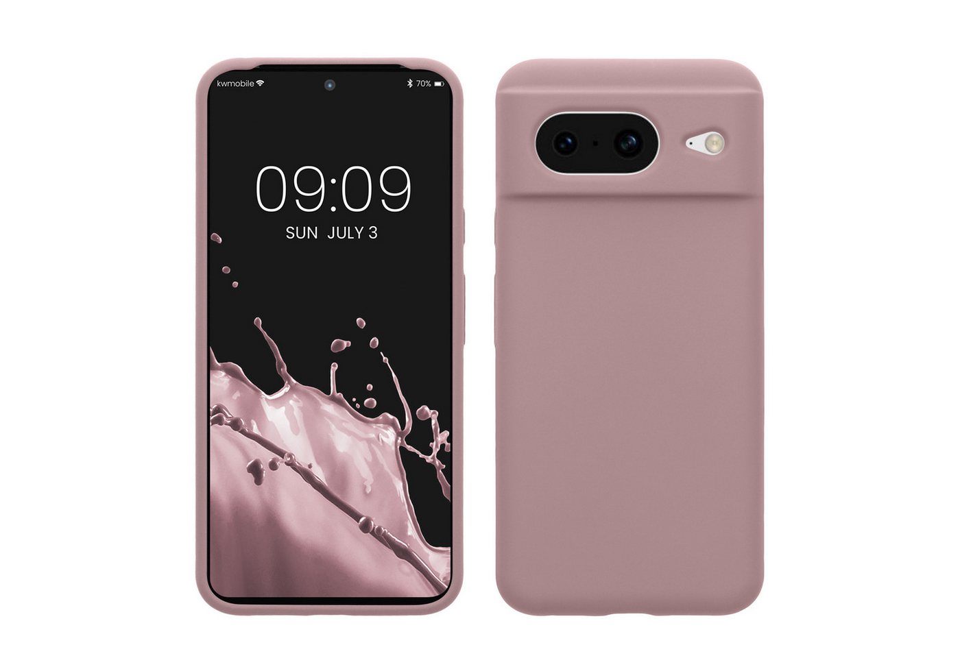 kwmobile Handyhülle Hülle für Google Pixel 8, Hülle Silikon gummiert - Handyhülle - Handy Case Cover von kwmobile