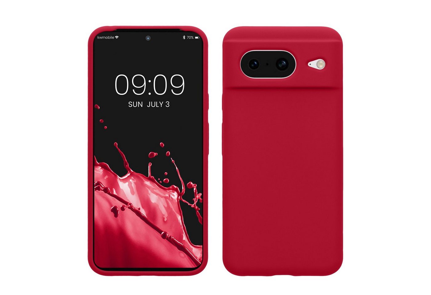 kwmobile Handyhülle Hülle für Google Pixel 8, Hülle Silikon gummiert - Handyhülle - Handy Case Cover von kwmobile