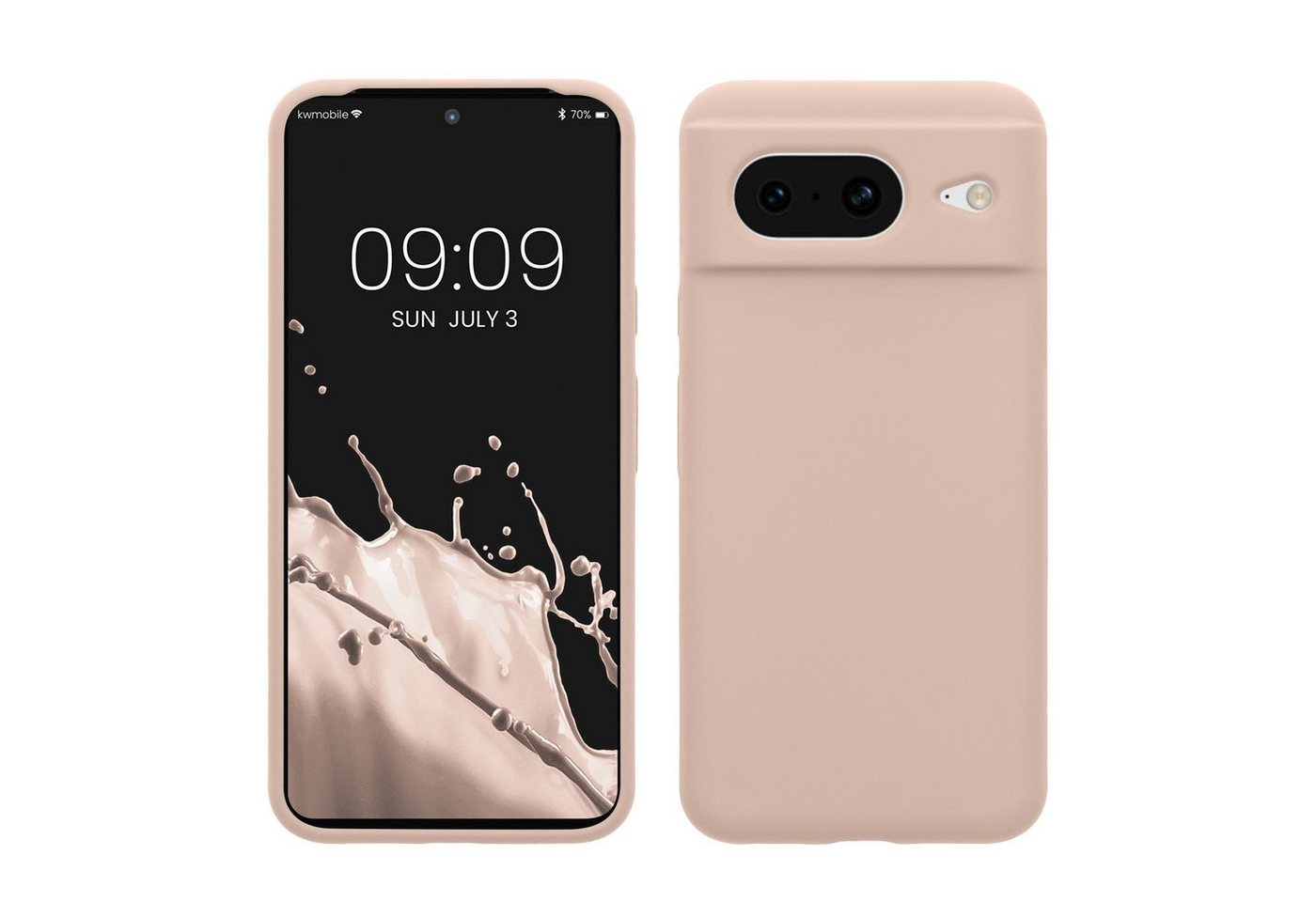 kwmobile Handyhülle Hülle für Google Pixel 8, Hülle Silikon gummiert - Handyhülle - Handy Case Cover von kwmobile