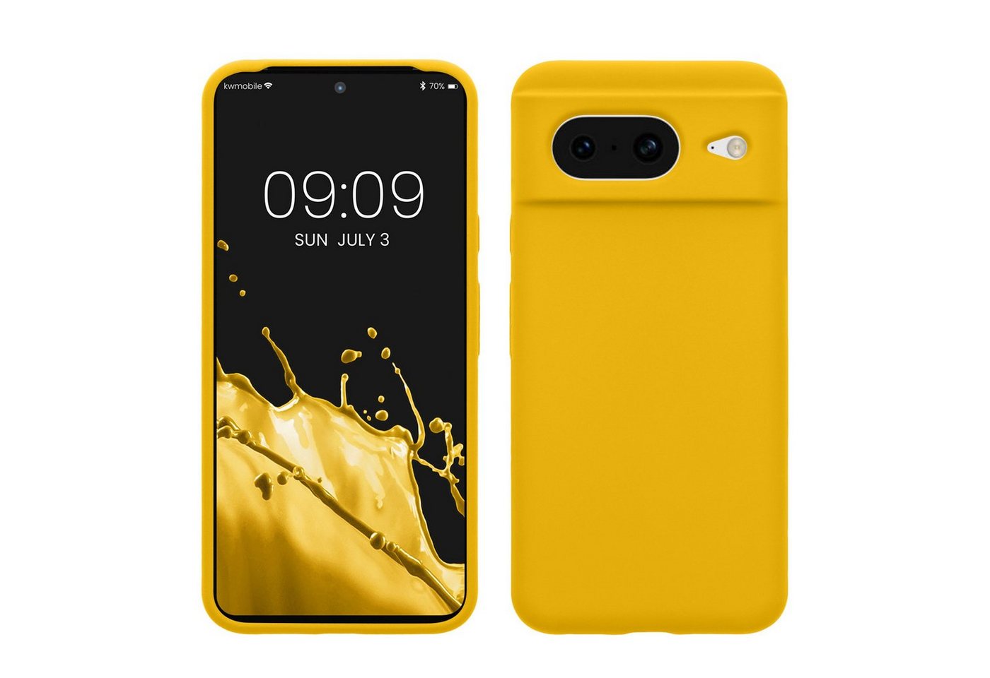 kwmobile Handyhülle Hülle für Google Pixel 8, Hülle Silikon gummiert - Handyhülle - Handy Case Cover von kwmobile