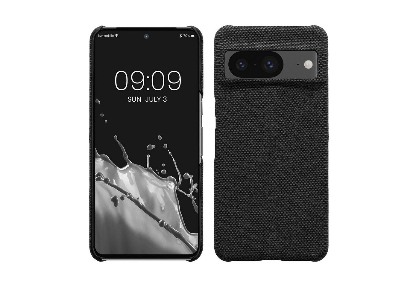 kwmobile Handyhülle Hülle für Google Pixel 8, Stoff Cover Case im Design von kwmobile