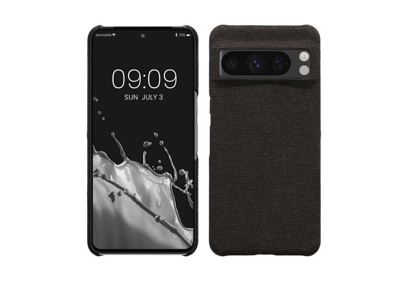 kwmobile Handyhülle Hülle für Google Pixel 8 Pro, Stoff Cover Case im Design kwmobile Handyhülle Hülle für Google Pixel 8 Pro, Stoff Cover Case im Design von kwmobile