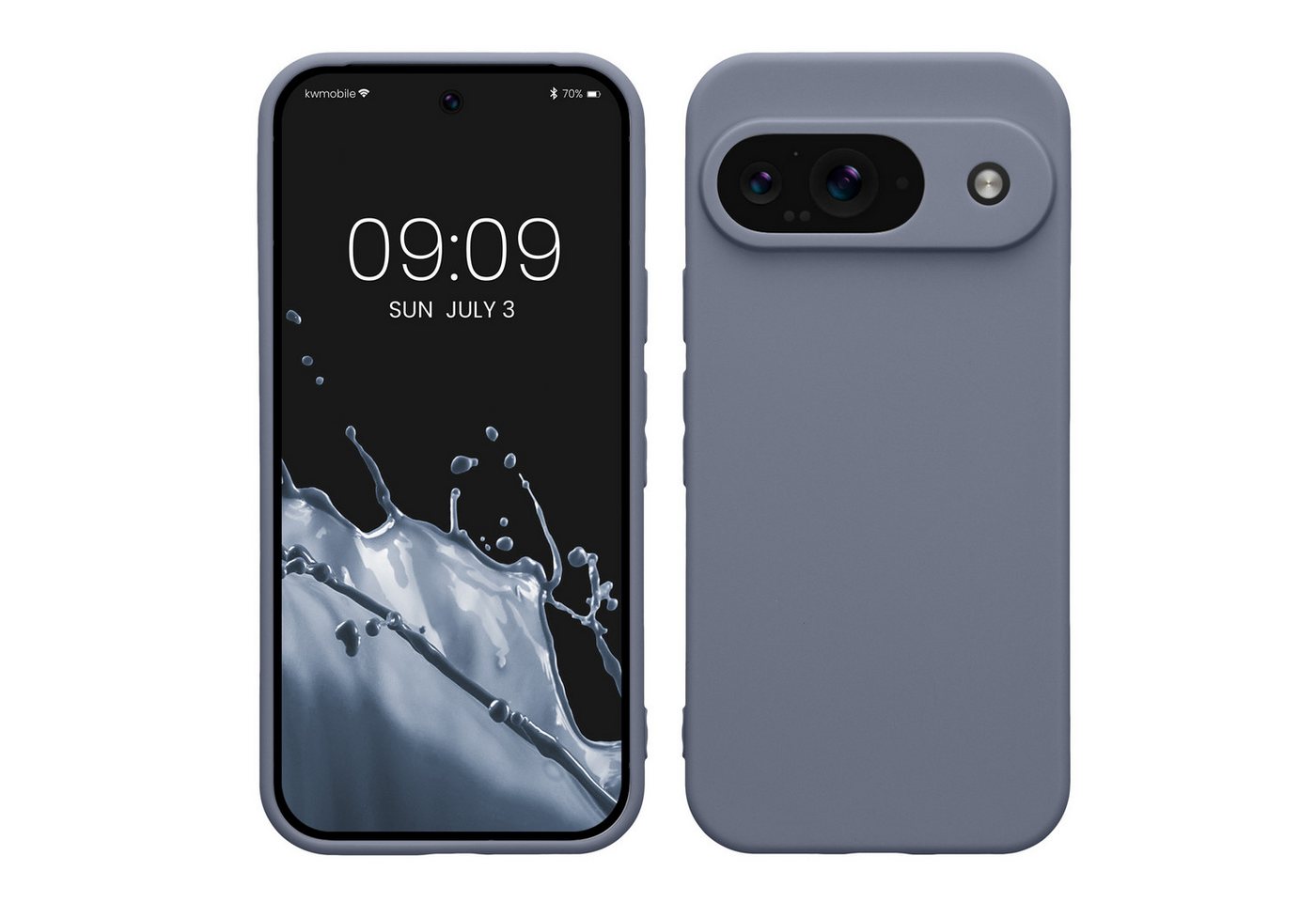 kwmobile Handyhülle Hülle für Google Pixel 9, Backcover Silikon - Soft Handyhülle - Handy Case in Blaugrau kwmobile Handyhülle Hülle für Google Pixel 9, Backcover Silikon - Soft Handyhülle - Handy Case in Blaugrau von kwmobile
