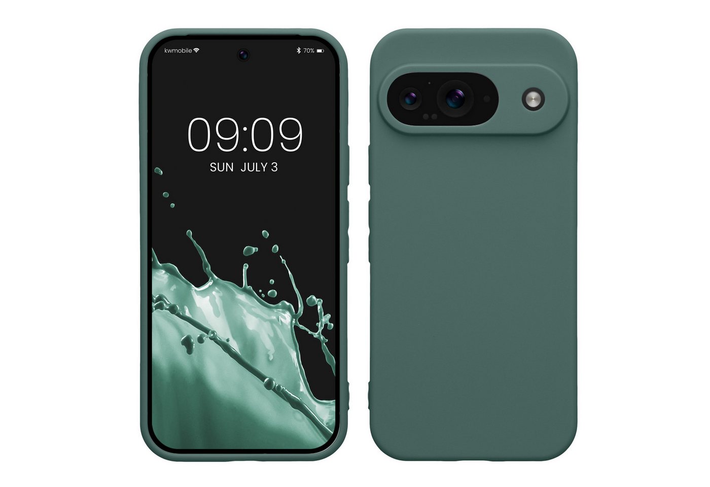 kwmobile Handyhülle Hülle für Google Pixel 9, Backcover Silikon - Soft Handyhülle - Handy Case in Blaugrün kwmobile Handyhülle Hülle für Google Pixel 9, Backcover Silikon - Soft Handyhülle - Handy Case in Blaugrün von kwmobile