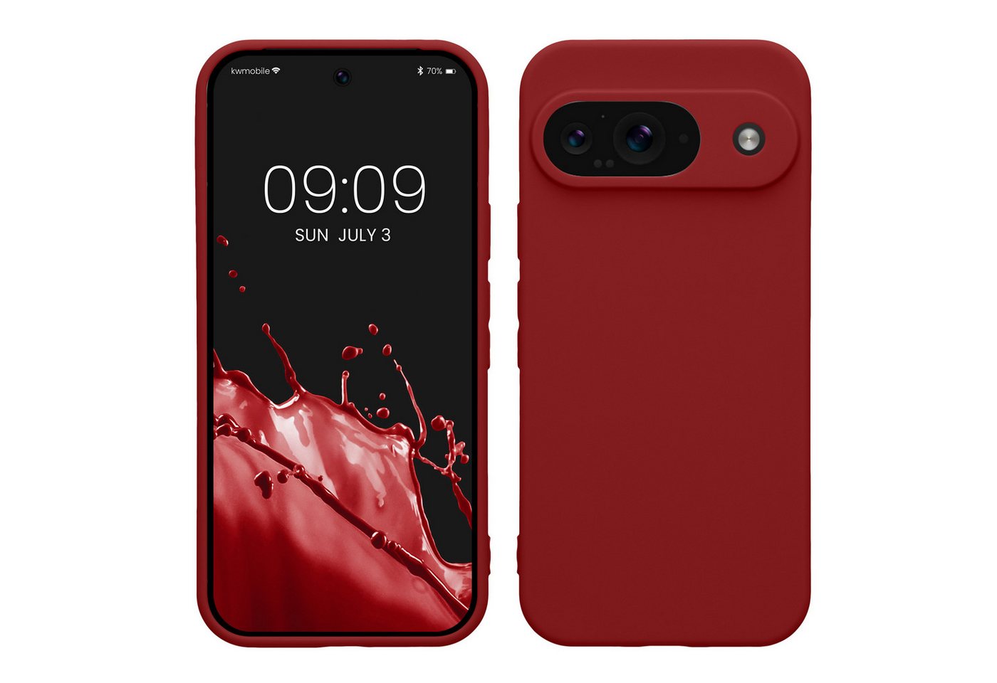 kwmobile Handyhülle Hülle für Google Pixel 9, Backcover Silikon - Soft Handyhülle - Handy Case in Rhabarber Rot kwmobile Handyhülle Hülle für Google Pixel 9, Backcover Silikon - Soft Handyhülle - Handy Case in Rhabarber Rot von kwmobile