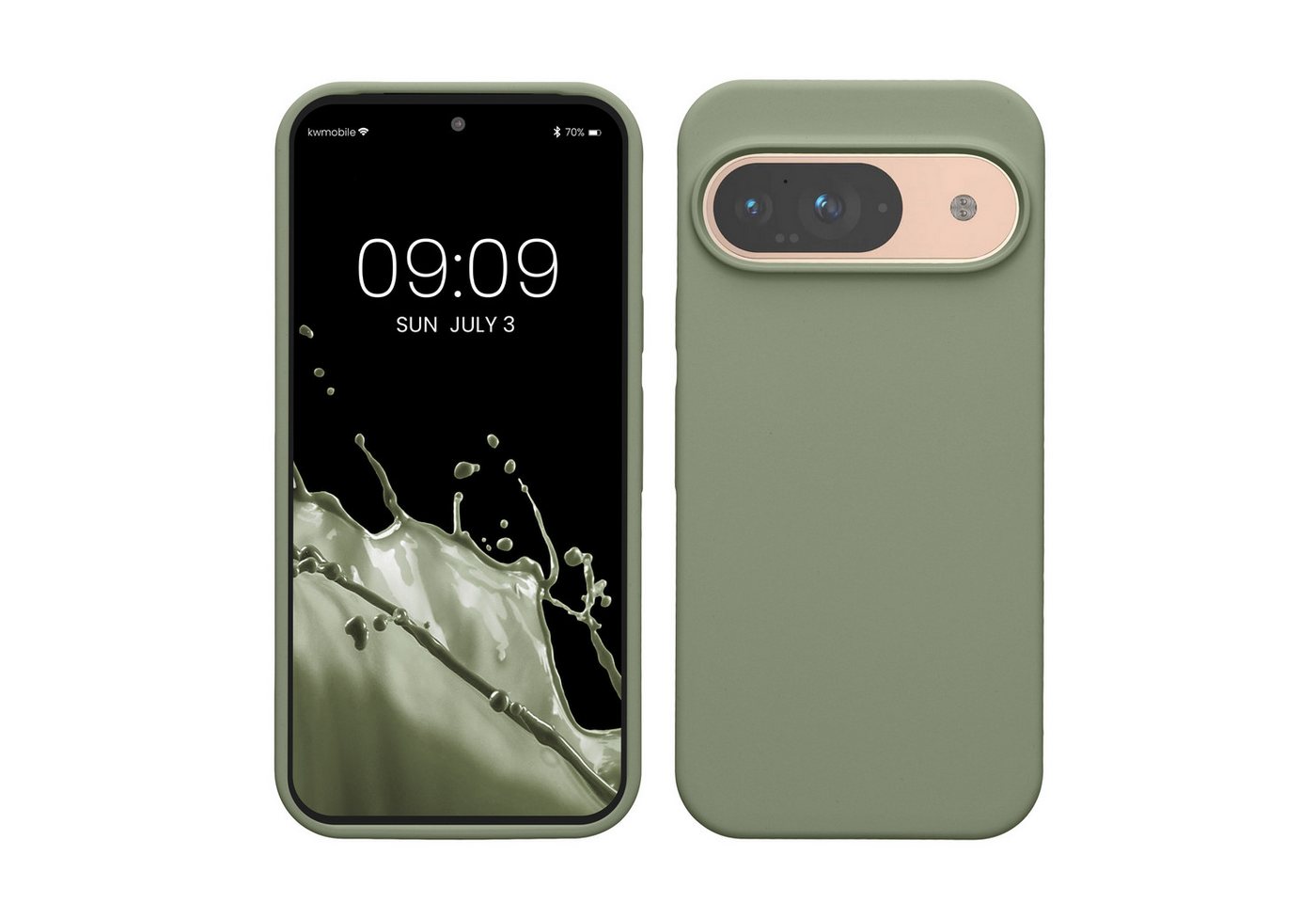 kwmobile Handyhülle Hülle für Google Pixel 9 / Pixel 9 Pro, Hülle Silikon gummiert - Handyhülle - Handy Case Cover von kwmobile