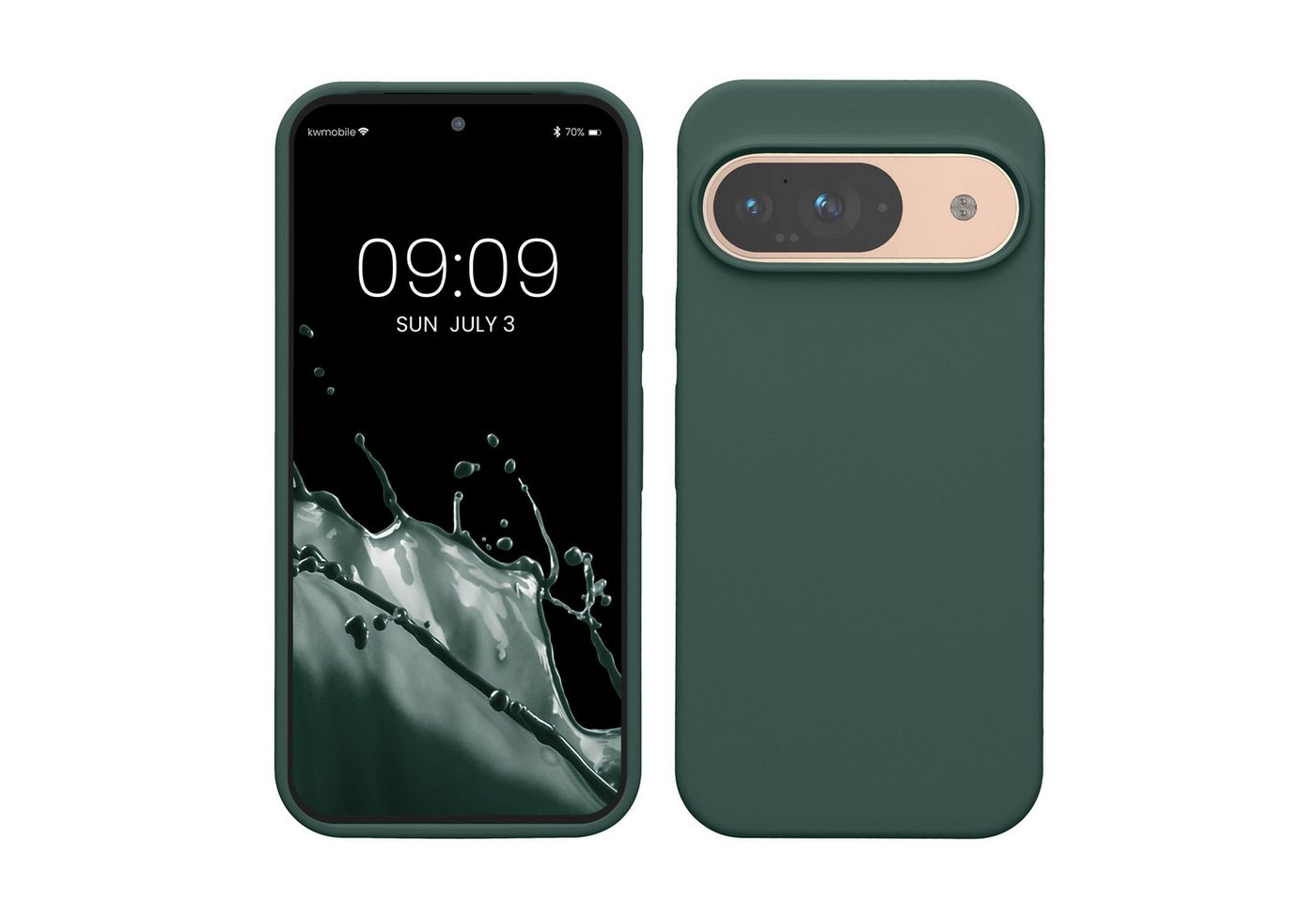 kwmobile Handyhülle Hülle für Google Pixel 9 / Pixel 9 Pro, Hülle Silikon gummiert - Handyhülle - Handy Case Cover von kwmobile