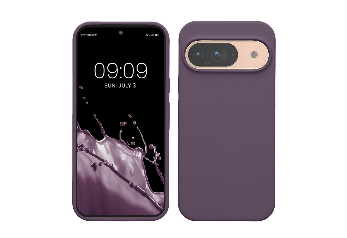 kwmobile Handyhülle Hülle für Google Pixel 9 / Pixel 9 Pro, Hülle Silikon gummiert - Handyhülle - Handy Case Cover von kwmobile
