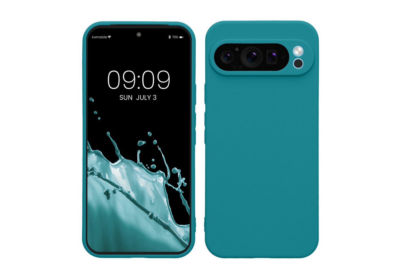 kwmobile Handyhülle Hülle für Google Pixel 9 Pro XL, Backcover Silikon - Soft Handyhülle - Handy Case in Petrol matt kwmobile Handyhülle Hülle für Google Pixel 9 Pro XL, Backcover Silikon - Soft Handyhülle - Handy Case in Petrol matt von kwmobile