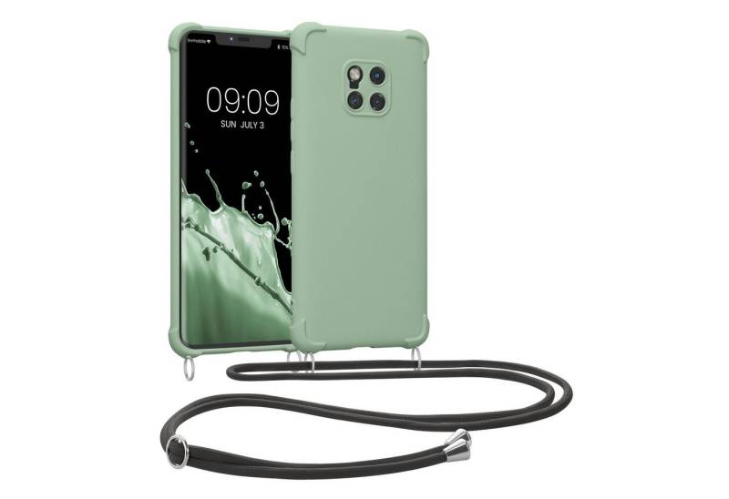 kwmobile Handyhülle Hülle für Huawei Mate 20 Pro, mit Metall Kette zum Umhängen - Silikon Handy Cover Case Schutzhülle von kwmobile