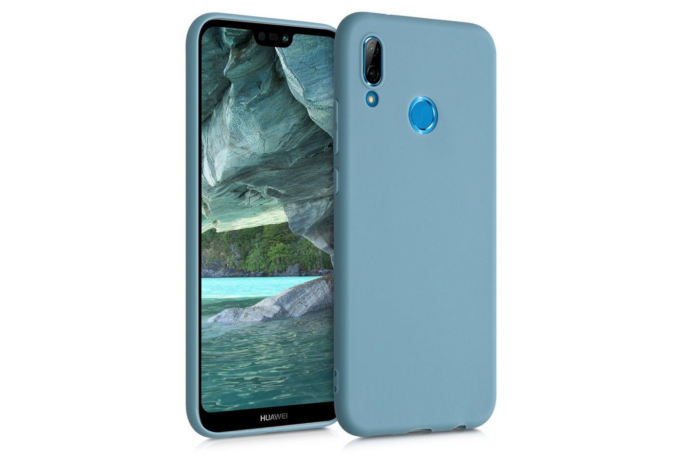 kwmobile Handyhülle Hülle für Huawei P20 Lite, Hülle Silikon - Soft Handyhülle - Handy Case Cover - Arctic Night von kwmobile