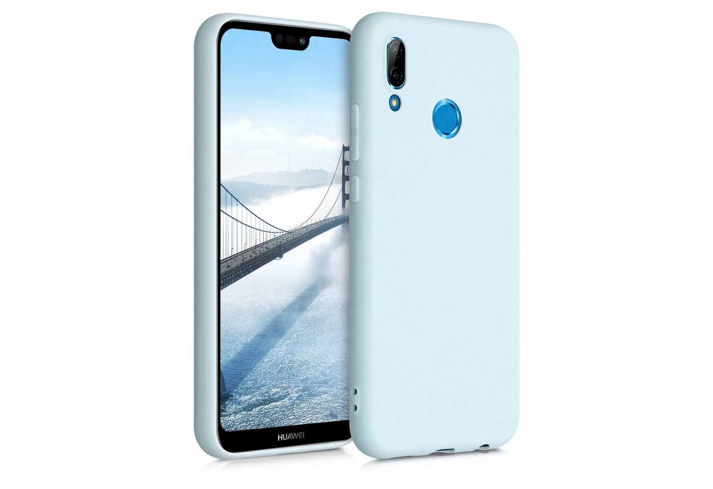 kwmobile Handyhülle Hülle für Huawei P20 Lite, Hülle Silikon - Soft Handyhülle - Handy Case Cover - Cool Mint von kwmobile