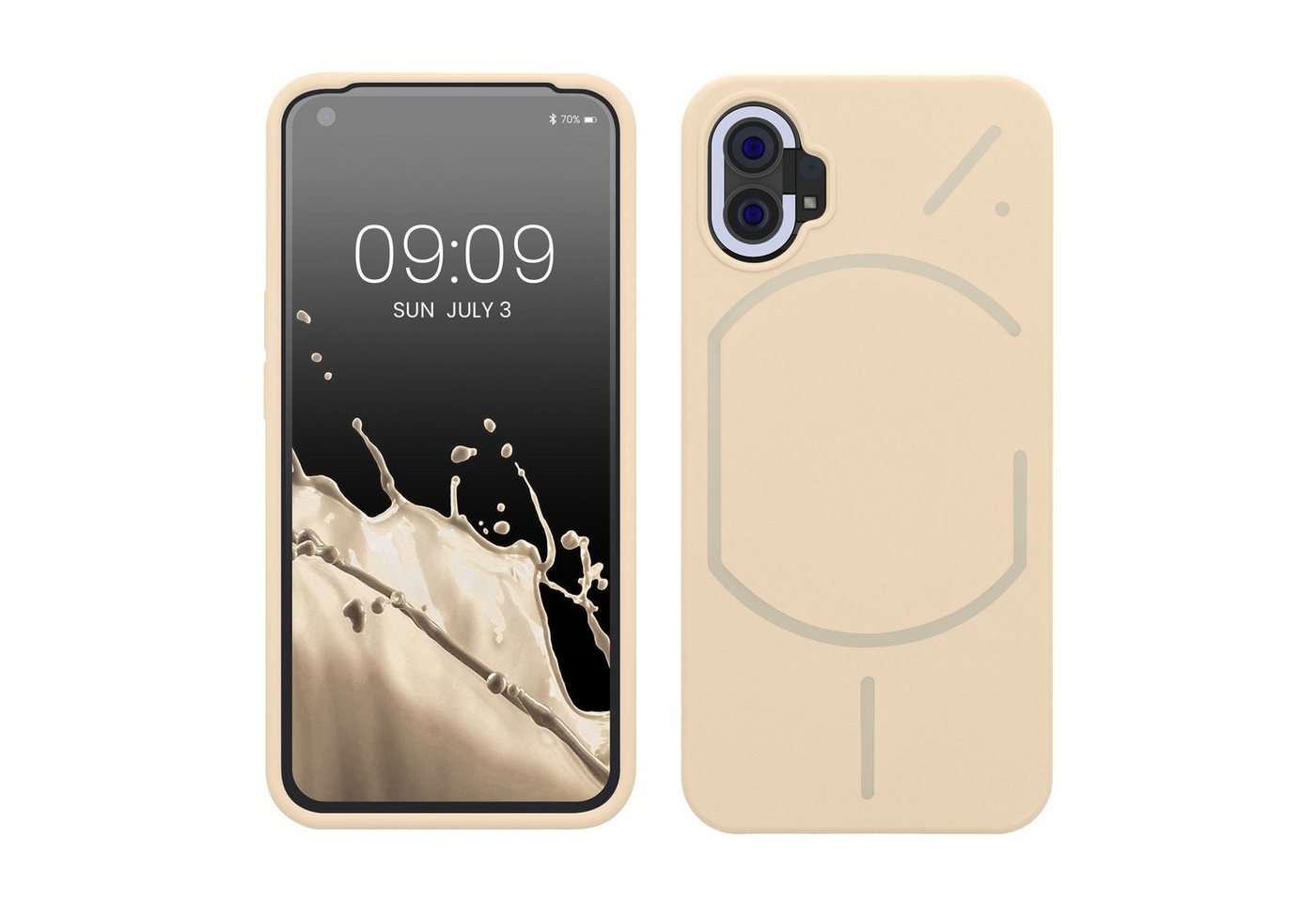 kwmobile Handyhülle Hülle für Nothing Phone (1), Hülle Silikon gummiert - Handyhülle - Handy Case Cover von kwmobile