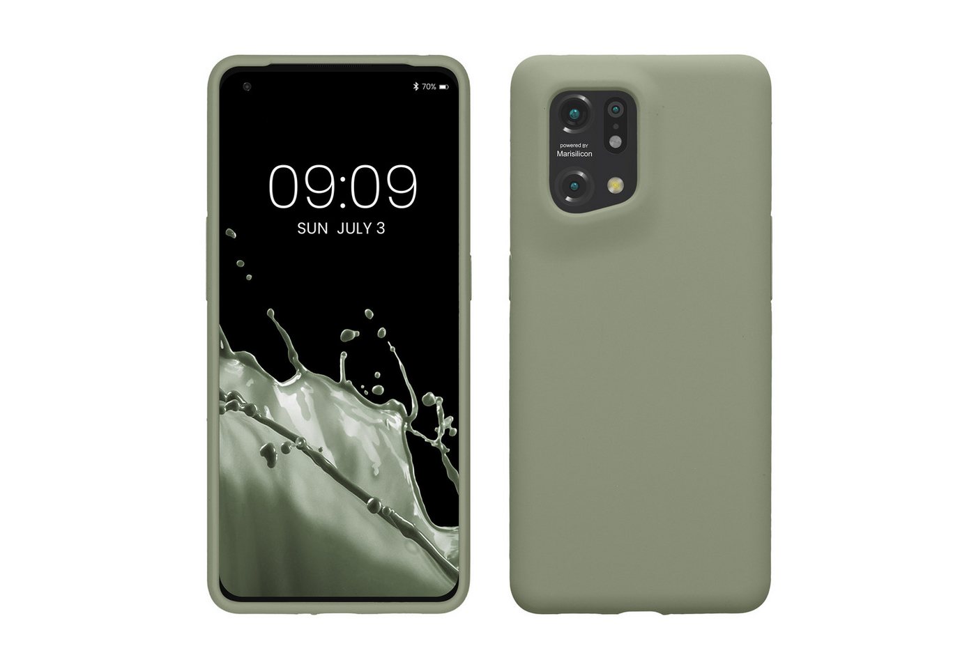 kwmobile Handyhülle Hülle für Oppo Find X5 (5G), Hülle Silikon gummiert - Handyhülle - Handy Case Cover von kwmobile
