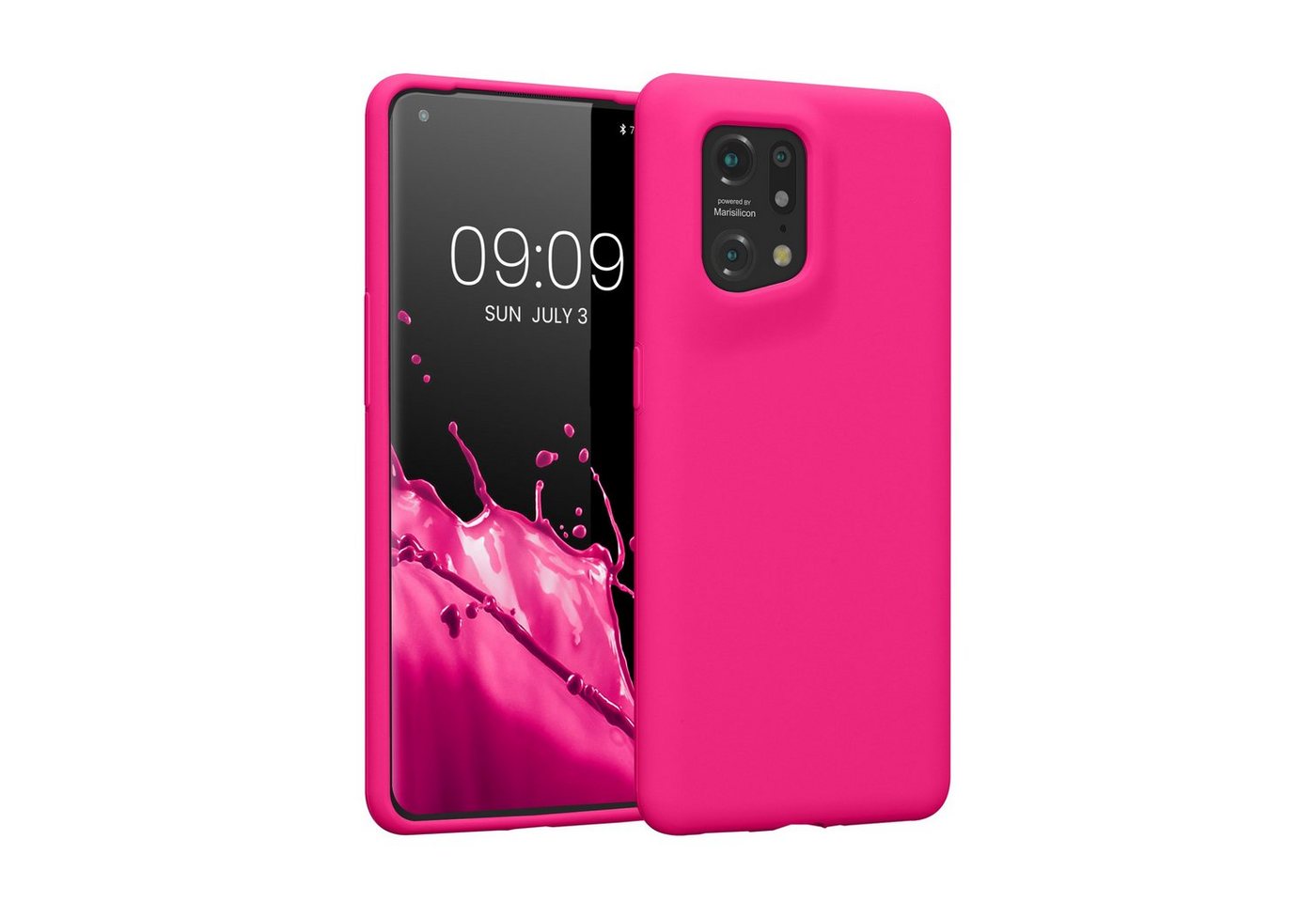 kwmobile Handyhülle Hülle für Oppo Find X5 (5G), Hülle Silikon gummiert - Handyhülle - Handy Case Cover von kwmobile