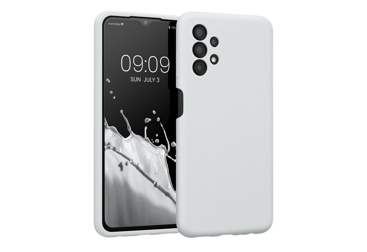 kwmobile Handyhülle Hülle für Samsung Galaxy A13 4G, Hülle Silikon gummiert - Handyhülle - Handy Case in Weiß matt kwmobile Handyhülle Hülle für Samsung Galaxy A13 4G, Hülle Silikon gummiert - Handyhülle - Handy Case in Weiß matt von kwmobile