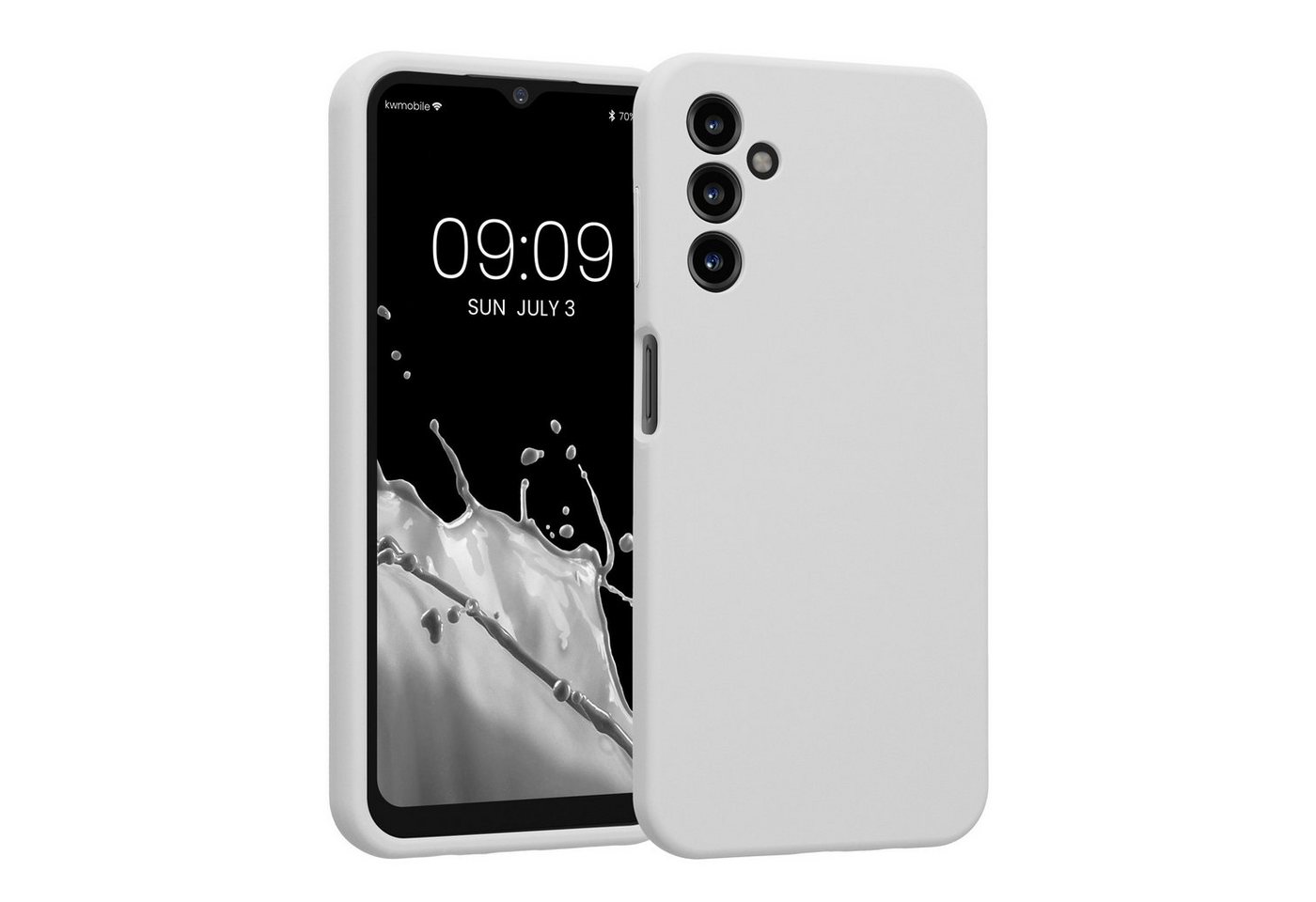 kwmobile Handyhülle Hülle für Samsung Galaxy A14 5G, Hülle Silikon gummiert - Handyhülle - Handy Case in Weiß matt kwmobile Handyhülle Hülle für Samsung Galaxy A14 5G, Hülle Silikon gummiert - Handyhülle - Handy Case in Weiß matt von kwmobile