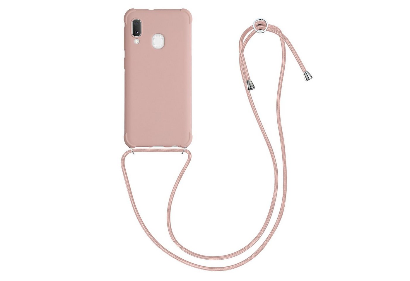 kwmobile Handyhülle Hülle für Samsung Galaxy A20e, mit Metall Kette zum Umhängen - Silikon Handy Cover Case Schutzhülle kwmobile Handyhülle Hülle für Samsung Galaxy A20e, mit Metall Kette zum Umhängen - Silikon Handy Cover Case Schutzhülle von kwmobile