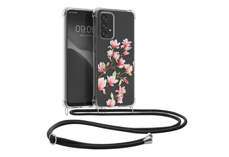 kwmobile Handyhülle Hülle für Samsung Galaxy A33 5G, Silikon Handyhülle mit Kette - Handykette Handyband von kwmobile