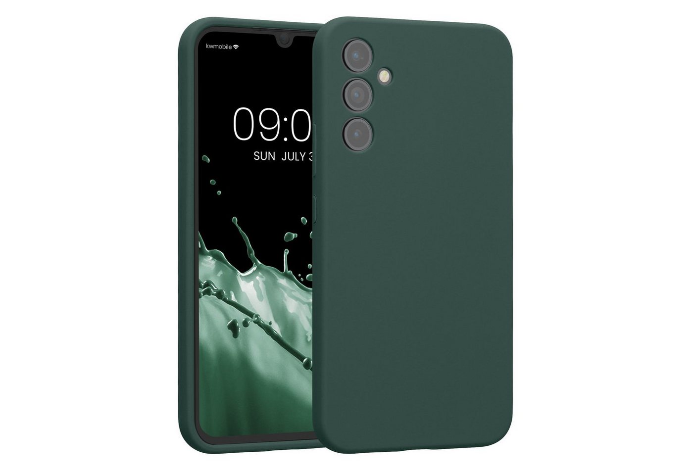 kwmobile Handyhülle Hülle für Samsung Galaxy A34 5G, Hülle Silikon gummiert - Handyhülle - Handy Case in Blaugrün kwmobile Handyhülle Hülle für Samsung Galaxy A34 5G, Hülle Silikon gummiert - Handyhülle - Handy Case in Blaugrün von kwmobile