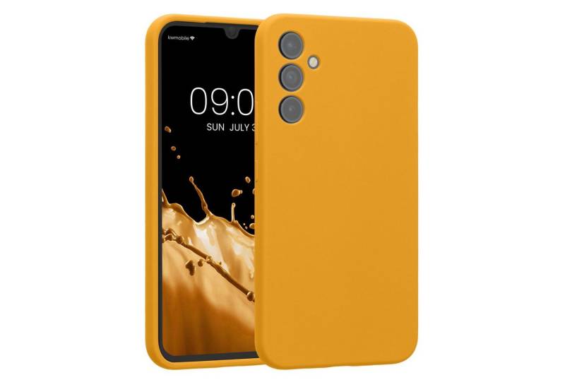 kwmobile Handyhülle Hülle für Samsung Galaxy A34 5G, Hülle Silikon gummiert - Handyhülle - Handy Case in Mango von kwmobile