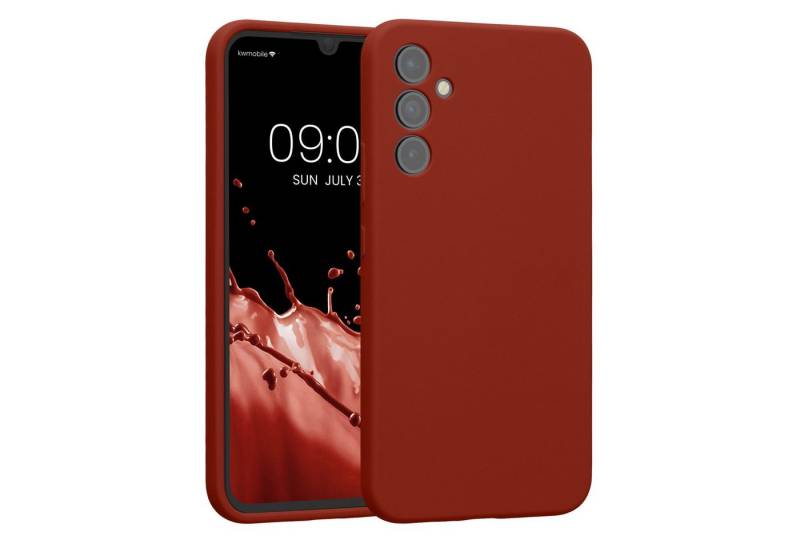 kwmobile Handyhülle Hülle für Samsung Galaxy A34 5G, Hülle Silikon gummiert - Handyhülle - Handy Case in Spice Red von kwmobile