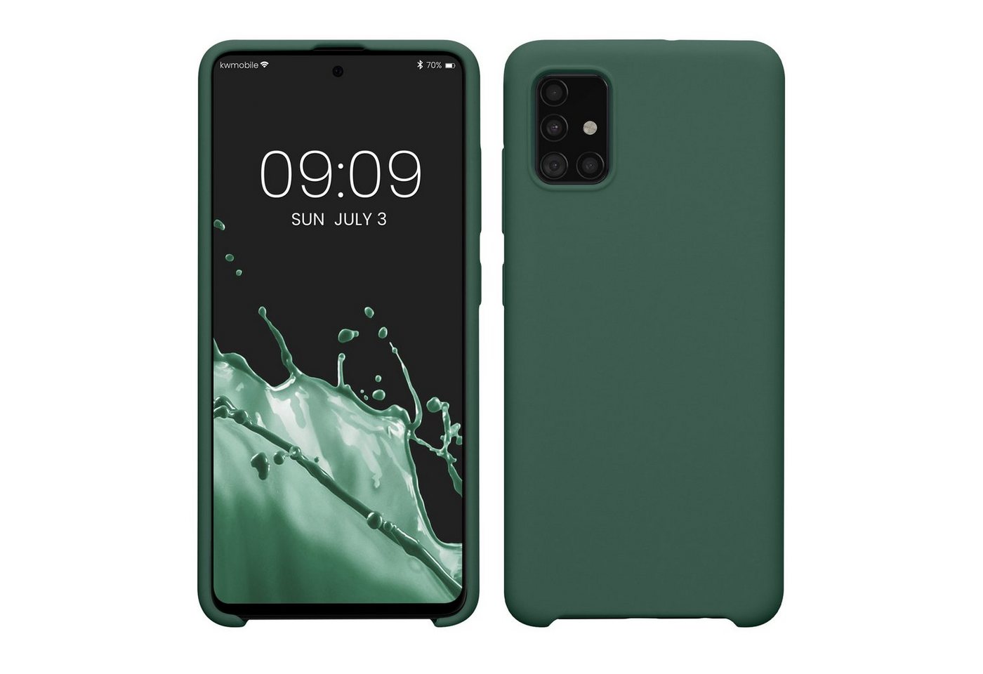 kwmobile Handyhülle Hülle für Samsung Galaxy A51, Hülle Silikon gummiert - Handyhülle - Handy Case Cover kwmobile Handyhülle Hülle für Samsung Galaxy A51, Hülle Silikon gummiert - Handyhülle - Handy Case Cover von kwmobile