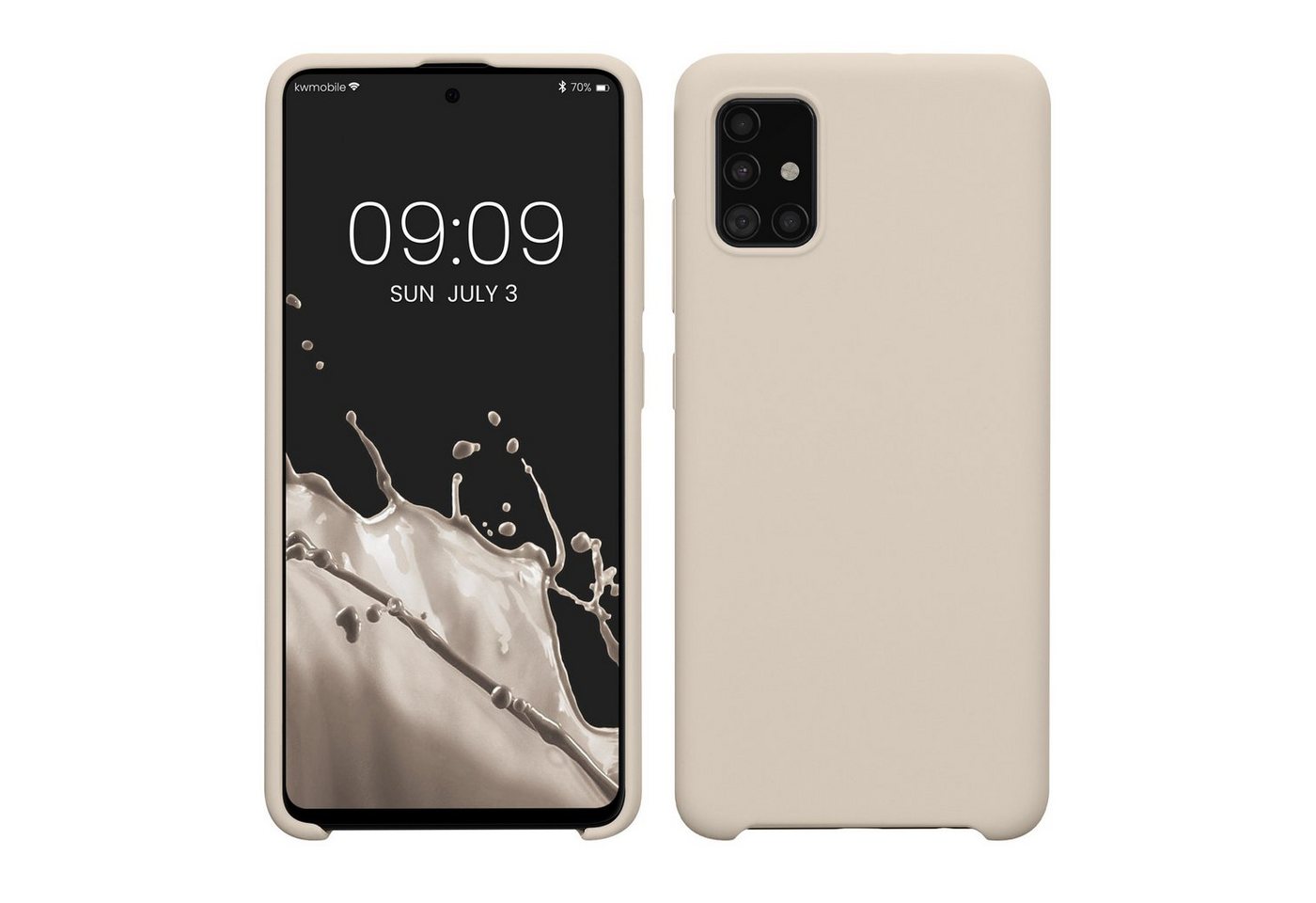 kwmobile Handyhülle Hülle für Samsung Galaxy A51, Hülle Silikon gummiert - Handyhülle - Handy Case Cover kwmobile Handyhülle Hülle für Samsung Galaxy A51, Hülle Silikon gummiert - Handyhülle - Handy Case Cover von kwmobile