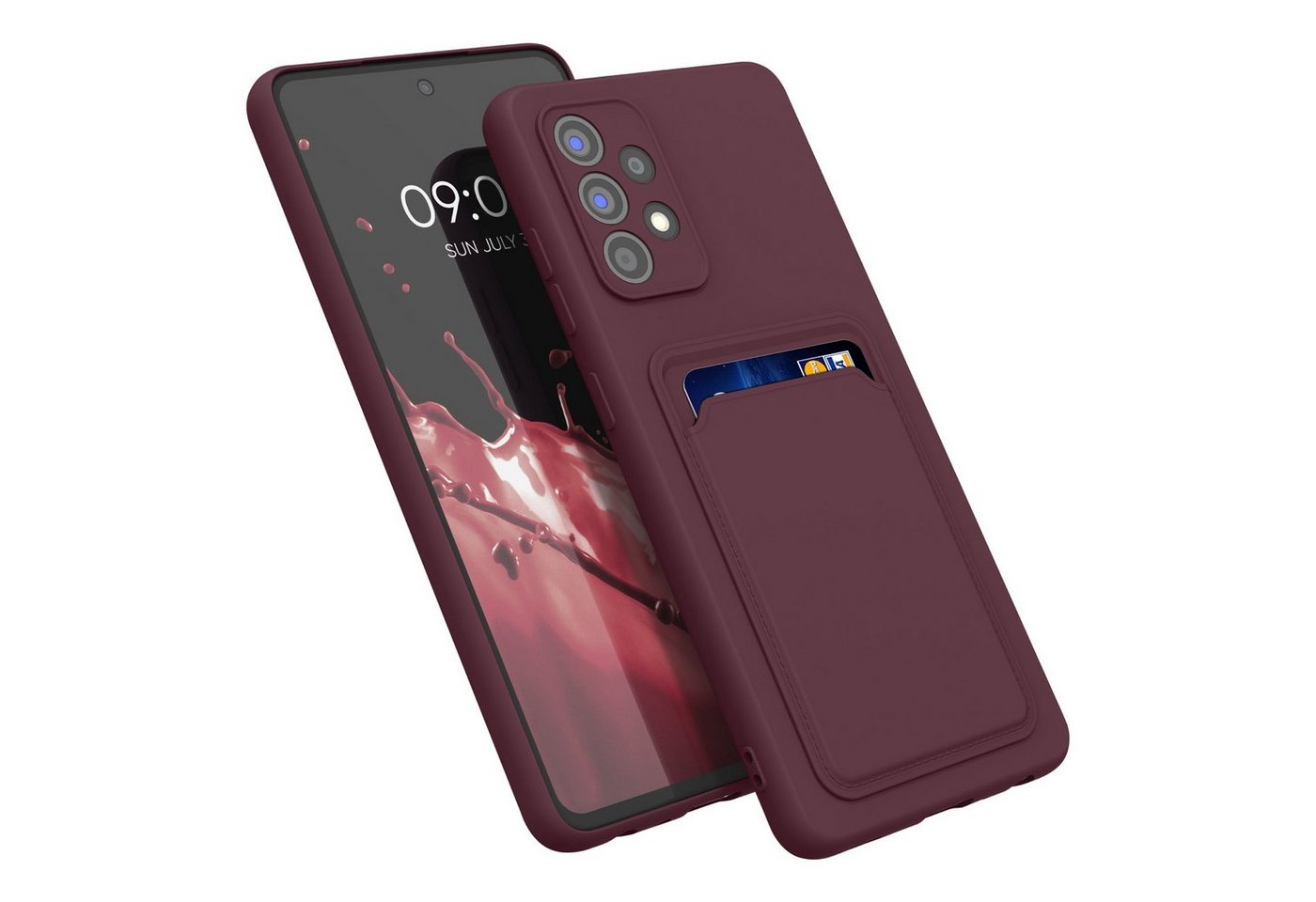 kwmobile Handyhülle Hülle für Samsung Galaxy A52 / A52 5G / A52s 5G, Handyhülle mit Fach für Karten - Handy Cover Case kwmobile Handyhülle Hülle für Samsung Galaxy A52 / A52 5G / A52s 5G, Handyhülle mit Fach für Karten - Handy Cover Case von kwmobile