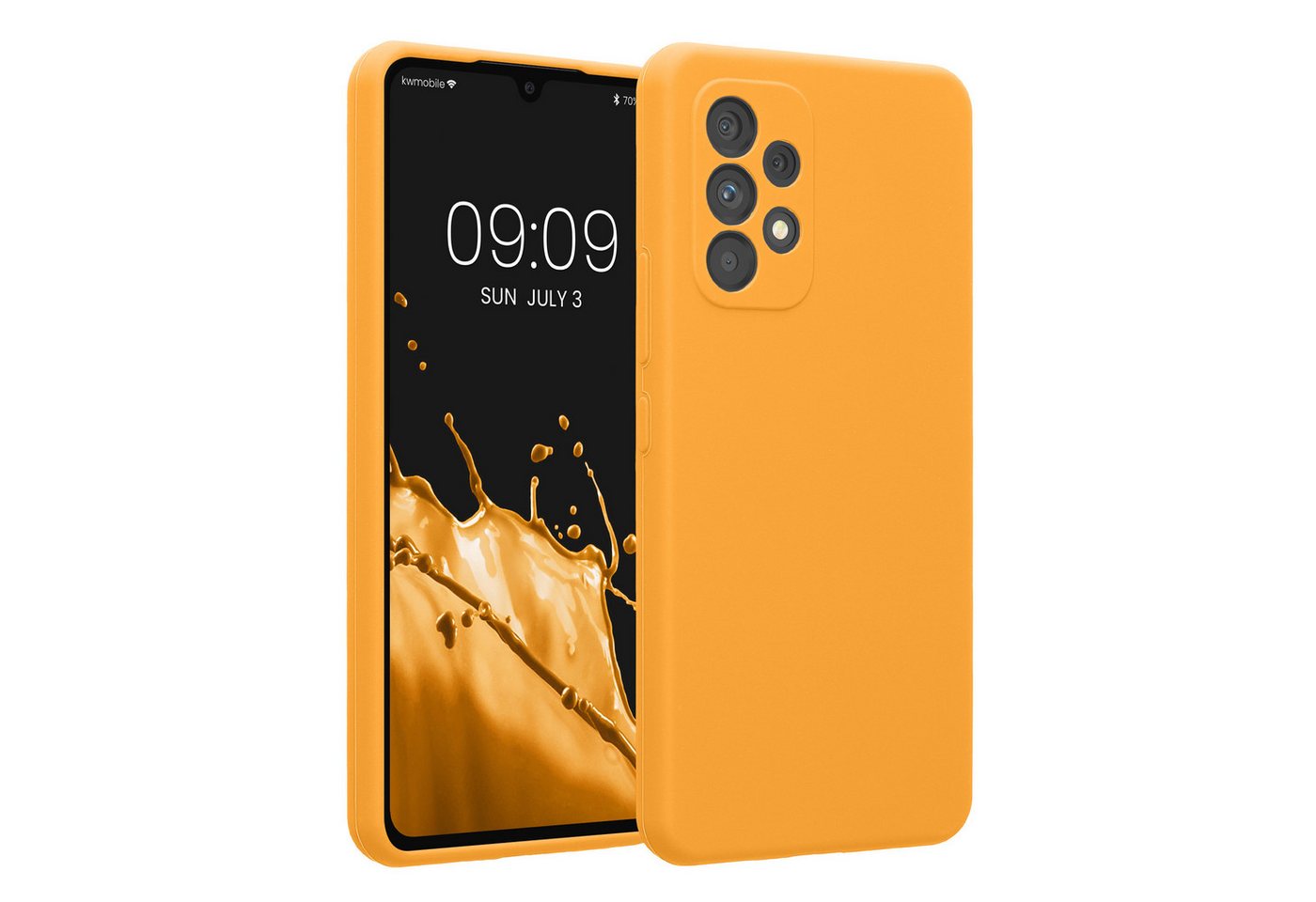 kwmobile Handyhülle Hülle für Samsung Galaxy A53 5G, Hülle Silikon gummiert - Handyhülle - Handy Case in Fruity Orange kwmobile Handyhülle Hülle für Samsung Galaxy A53 5G, Hülle Silikon gummiert - Handyhülle - Handy Case in Fruity Orange von kwmobile