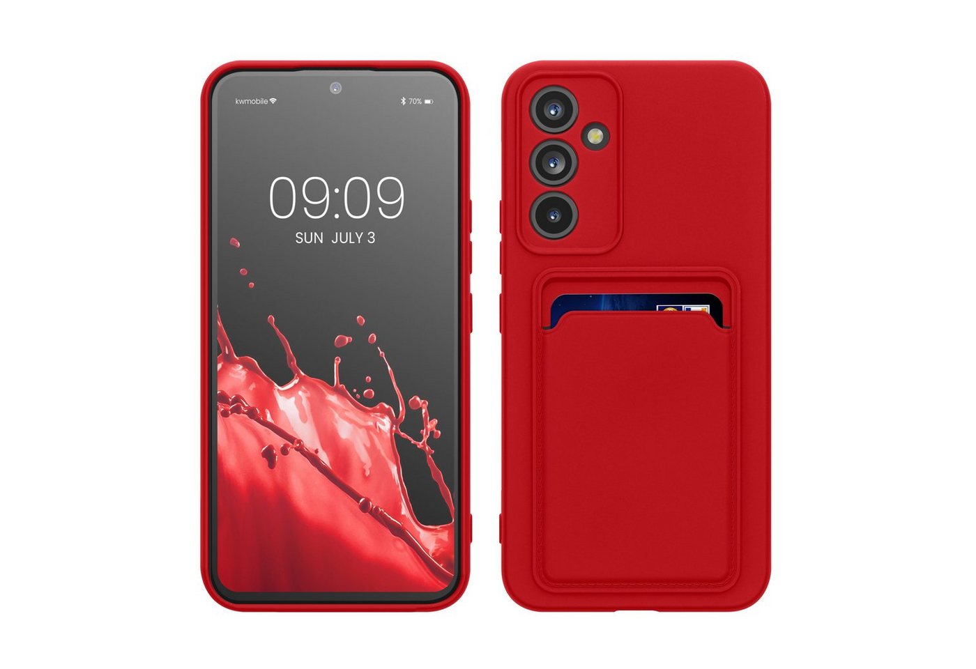 kwmobile Handyhülle Hülle für Samsung Galaxy A54 5G, Handyhülle mit Fach für Karten - Handy Cover Case von kwmobile