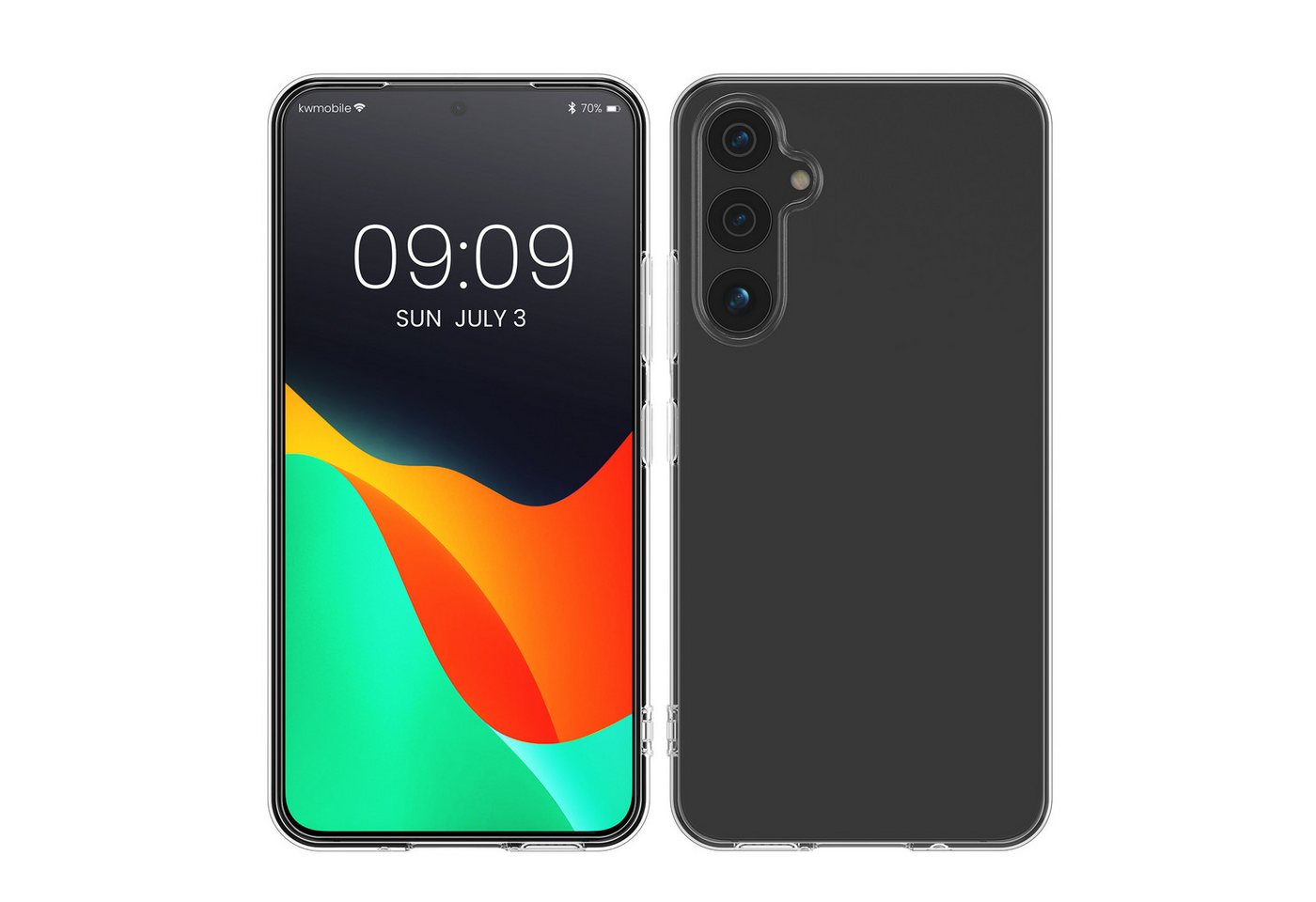 kwmobile Handyhülle Hülle für Samsung Galaxy A54 5G, Silikon Handyhülle transparent - Handy Case gummiert kwmobile Handyhülle Hülle für Samsung Galaxy A54 5G, Silikon Handyhülle transparent - Handy Case gummiert von kwmobile