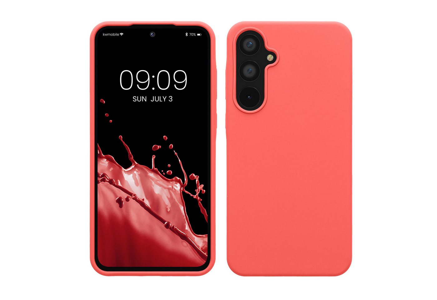 kwmobile Handyhülle Hülle für Samsung Galaxy A55 5G, Hülle Silikon gummiert - Handyhülle - Handy Case Cover kwmobile Handyhülle Hülle für Samsung Galaxy A55 5G, Hülle Silikon gummiert - Handyhülle - Handy Case Cover von kwmobile