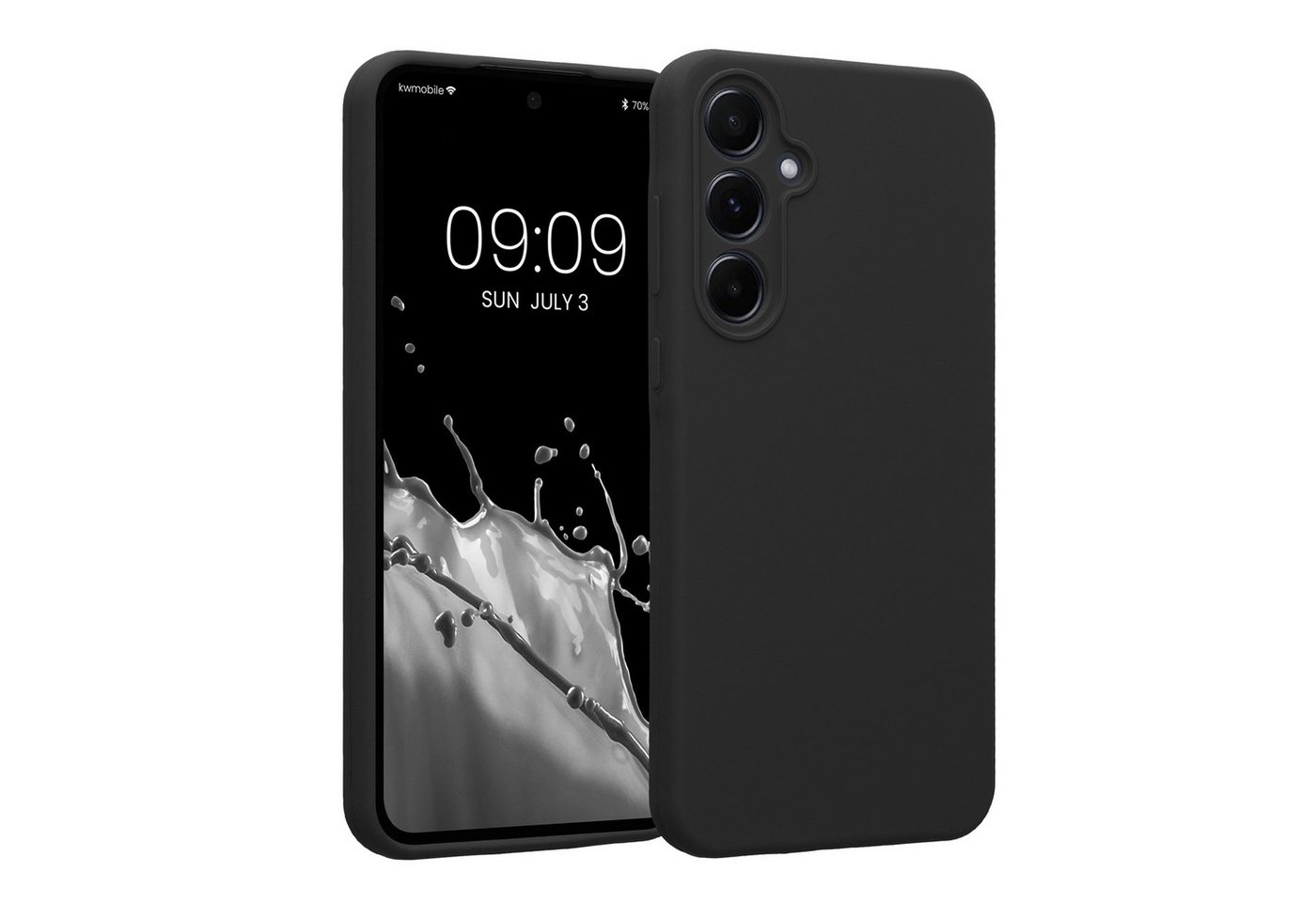 kwmobile Handyhülle Hülle für Samsung Galaxy A55 5G, Hülle Silikon gummiert - Handyhülle - Handy Case in Dunkelgrau kwmobile Handyhülle Hülle für Samsung Galaxy A55 5G, Hülle Silikon gummiert - Handyhülle - Handy Case in Dunkelgrau von kwmobile