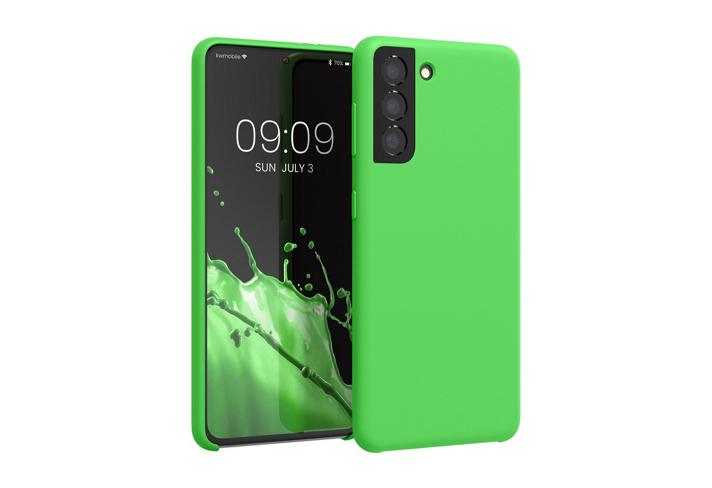kwmobile Handyhülle Hülle für Samsung Galaxy S21, Hülle Silikon gummiert - Handyhülle - Handy Case Cover kwmobile Handyhülle Hülle für Samsung Galaxy S21, Hülle Silikon gummiert - Handyhülle - Handy Case Cover von kwmobile