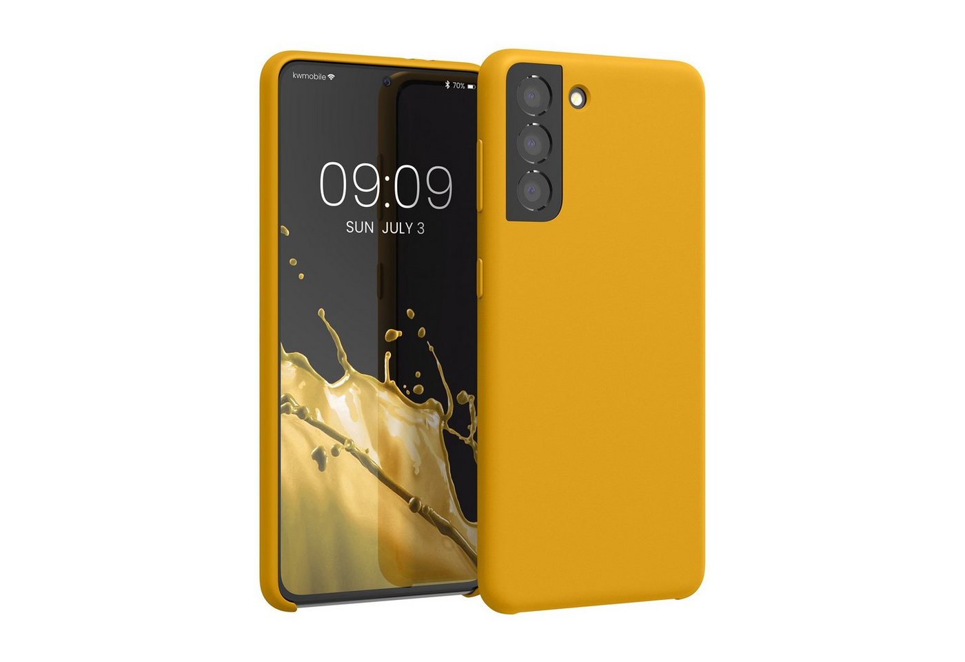 kwmobile Handyhülle Hülle für Samsung Galaxy S21, Hülle Silikon gummiert - Handyhülle - Handy Case Cover kwmobile Handyhülle Hülle für Samsung Galaxy S21, Hülle Silikon gummiert - Handyhülle - Handy Case Cover von kwmobile
