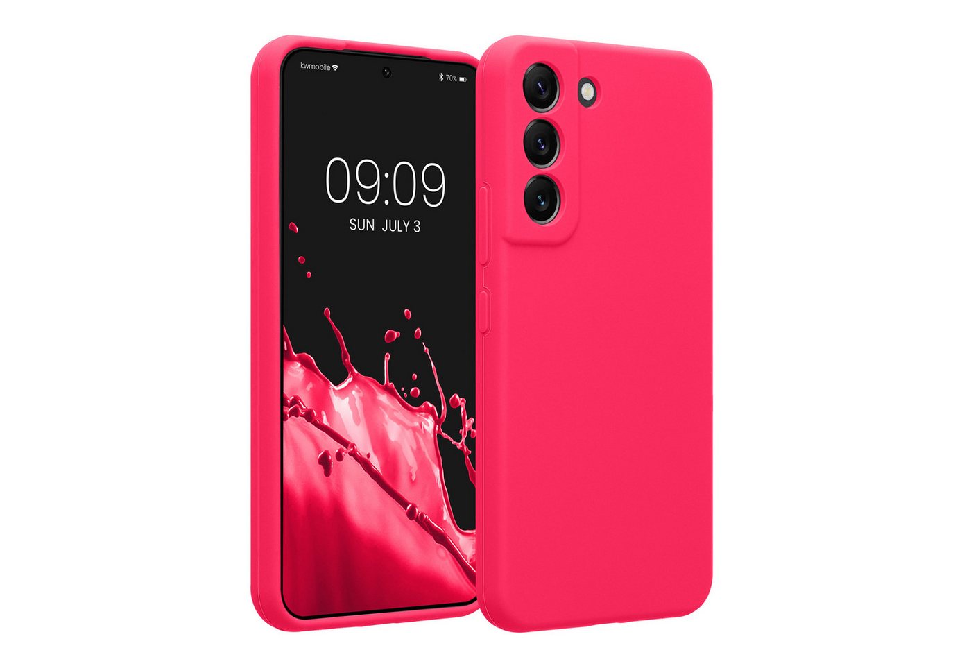 kwmobile Handyhülle Hülle für Samsung Galaxy S22, Hülle Silikon gummiert - Handyhülle - Handy Case in Neon Pink kwmobile Handyhülle Hülle für Samsung Galaxy S22, Hülle Silikon gummiert - Handyhülle - Handy Case in Neon Pink von kwmobile
