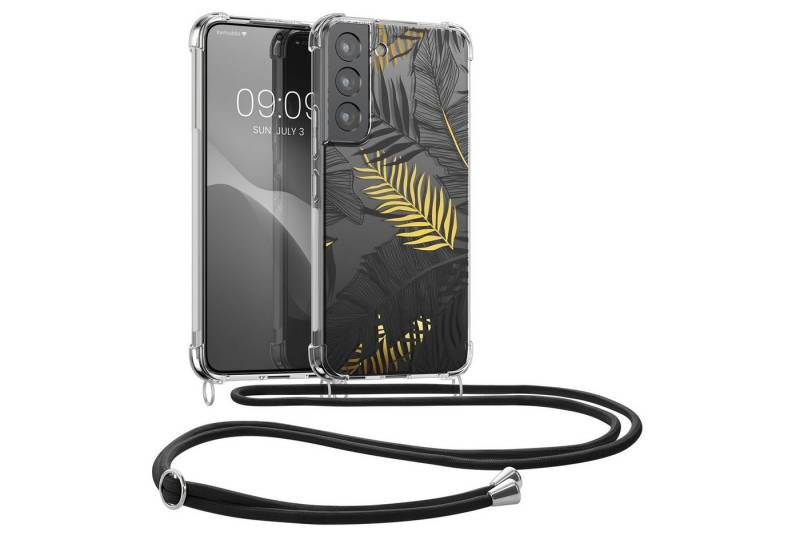 kwmobile Handyhülle Hülle für Samsung Galaxy S22, Silikon Handyhülle mit Kette - Handykette Handyband von kwmobile