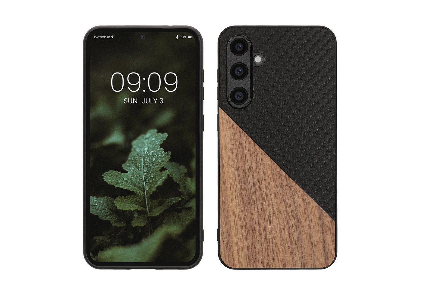 kwmobile Handyhülle Hülle für Samsung Galaxy S23 FE, Holz Handy Schutzcase - Handy Case Schutzhülle - Smartphone Cover kwmobile Handyhülle Hülle für Samsung Galaxy S23 FE, Holz Handy Schutzcase - Handy Case Schutzhülle - Smartphone Cover von kwmobile